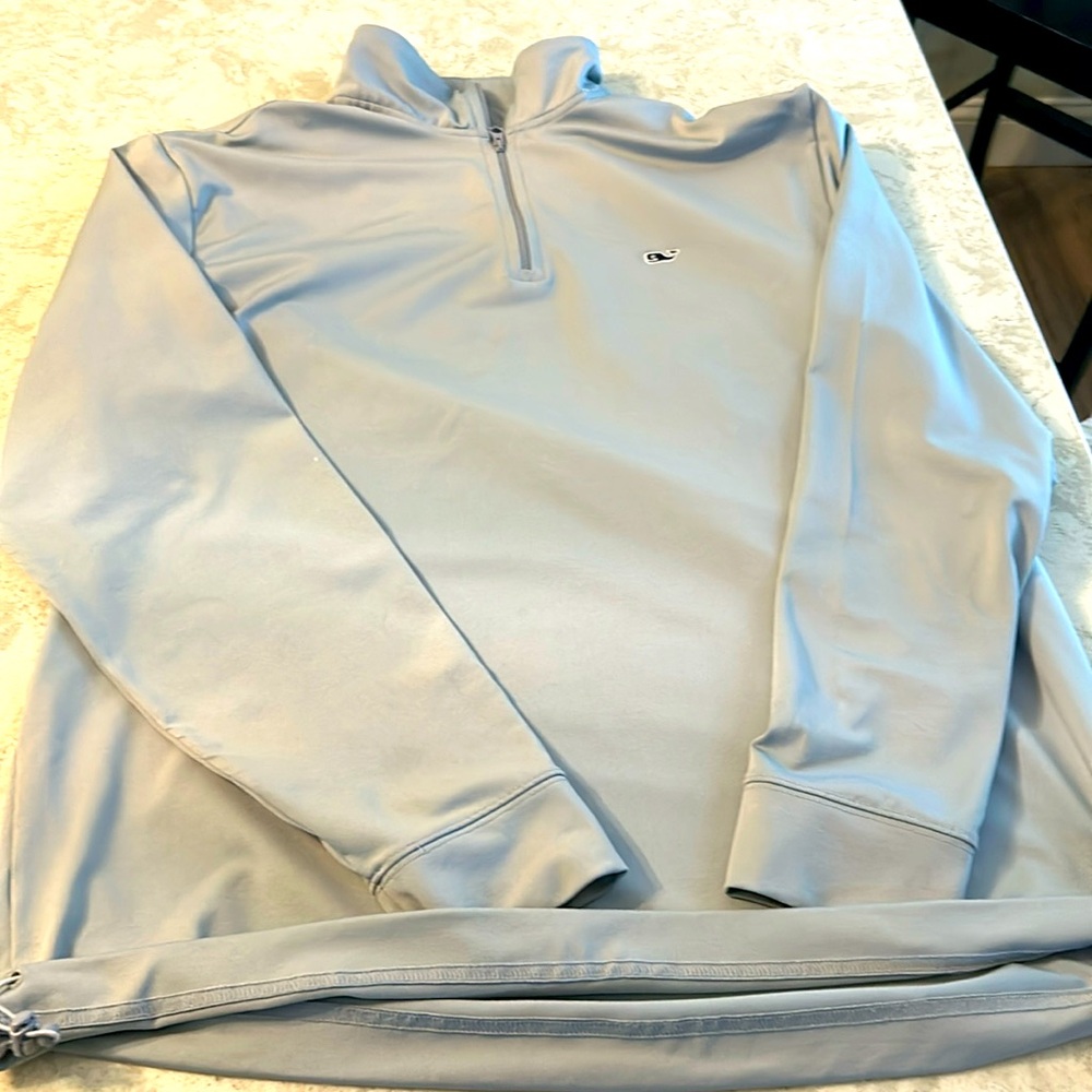 Mens medium vineyard vines gray pullover